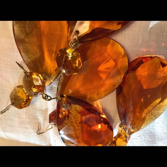 🌟🤩VINTAGE SMOKEY TOPAZ COLOURED CRYSTAL’S 🍁AMAZING LIGHT CATCHERS ~ CRYSTALS - Picture 8 of 16